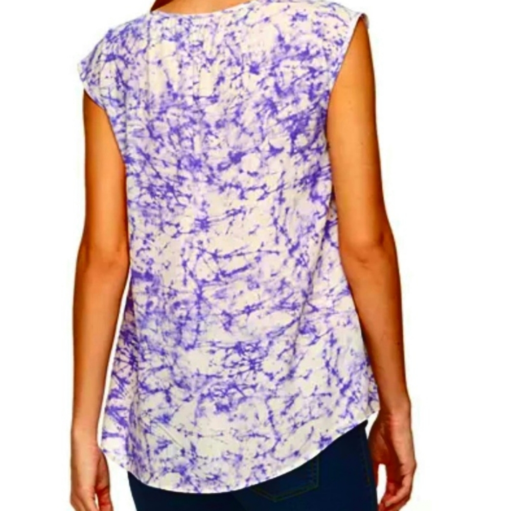 Juicy Couture Top Size L Tie-Dye Peasant Top - Picture 5 of 11
